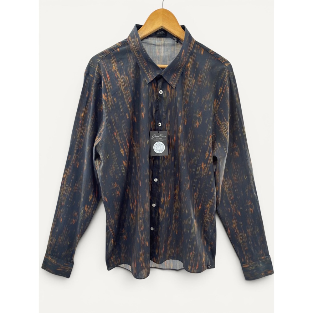 Good‎ Man Brand Sky Captain Textured Lines Shirt XXL NWT Luxe Cotton $198